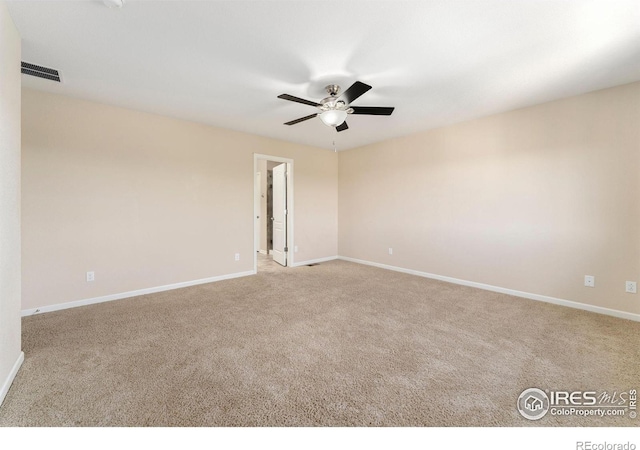5049 S Ukraine St, Aurora, CO 80015 - empty room with carpet floors and ceiling fan