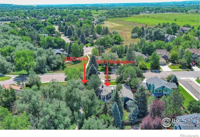 4471 Wellington Rd, Boulder, CO 80301 - aerial perspective of suburban area