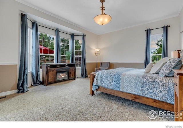 15002 Cosmos Way, Broomfield, CO 80023 - carpeted bedroom with ornamental molding and baseboards
