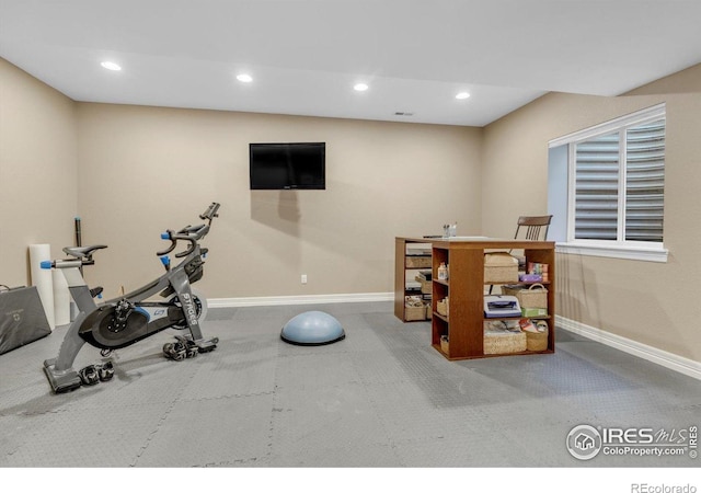 15002 Cosmos Way, Broomfield, CO 80023 - exercise area featuring recessed lighting