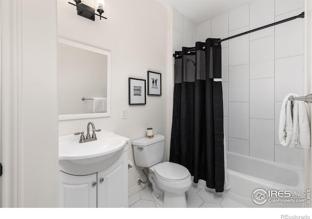 16636 Krameria Way, Brighton, CO 80602 - bathroom featuring vanity, tile patterned floors, and shower / tub combo