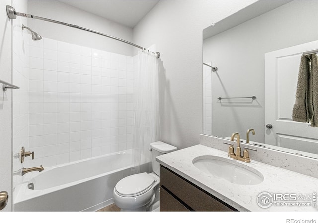 5766 Ranch St, Longmont, CO 80504 - bathroom with shower / bath combination with curtain and vanity