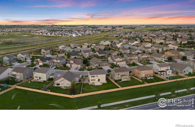 5217 Alberta Falls St, Timnath, CO 80547 - aerial view at dusk of a residential view
