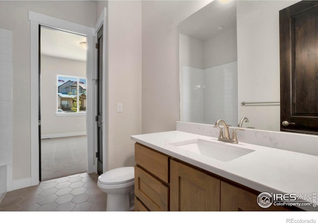 24113 E 36th Pl, Aurora, CO 80019 - full bath featuring vanity and tile patterned floors