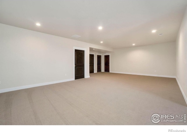24113 E 36th Pl, Aurora, CO 80019 - unfurnished room with recessed lighting and carpet floors