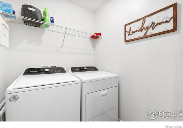 14203 Hop Clover Trl, Parker, CO 80134 - laundry room with separate washer and dryer