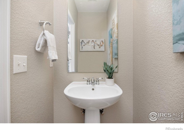 3882 W 118th Pl, Westminster, CO 80031 - bathroom with a sink and a textured wall