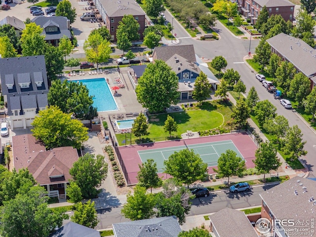 3882 W 118th Pl, Westminster, CO 80031 - aerial perspective of suburban area with a pool area