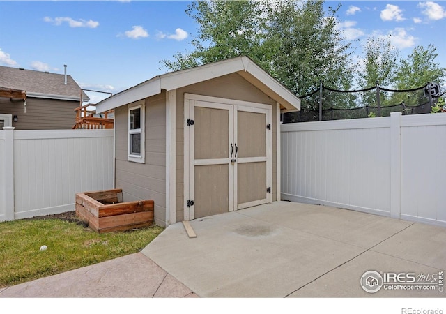 2302 74th Ave, Greeley, CO 80634 - view of shed featuring a fenced backyard