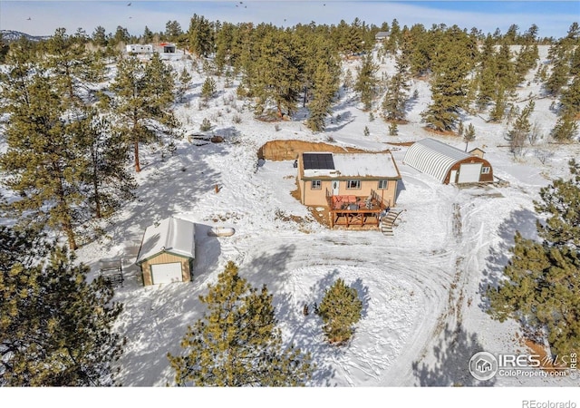 3367 Badger Creek Rd, Hartsel, CO 80449 - view of snowy aerial view