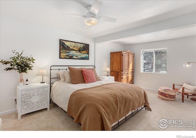 3367 Badger Creek Rd, Hartsel, CO 80449 - bedroom with carpet flooring and a ceiling fan