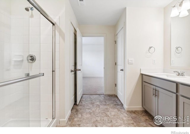 9929 Ceylon Ct, Commerce City, CO 80022 - full bath with vanity and a shower stall