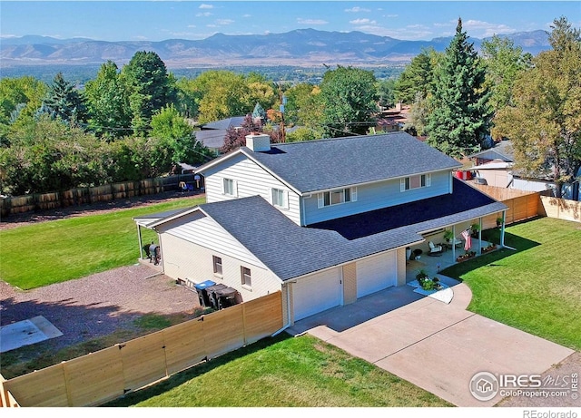 11230 W 77th Dr, Arvada, CO 80005 - aerial view of property and surrounding area featuring a mountainous background