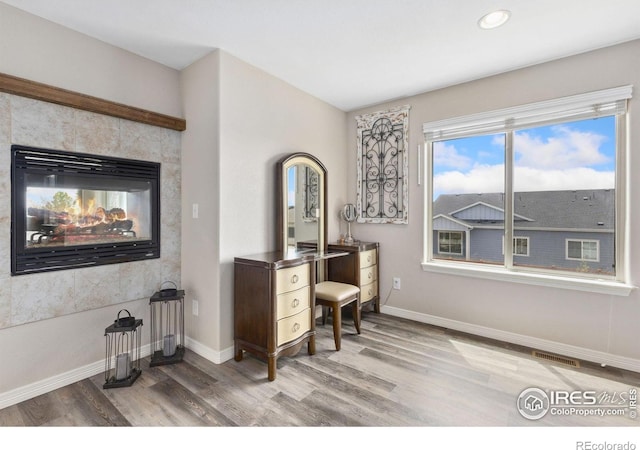 1705 Wales Dr, Berthoud, CO 80513 - office with light wood finished floors and recessed lighting