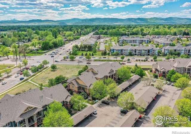 2133 Krisron Rd Unit D103, Fort Collins, CO 80525 - aerial perspective of suburban area featuring a mountainous background