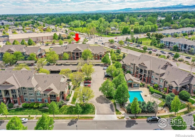 2133 Krisron Rd Unit D103, Fort Collins, CO 80525 - aerial view of residential area with a pool