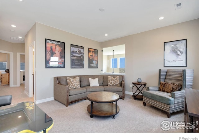 3304 Heron Lakes Pkwy, Berthoud, CO 80513 - living area with carpet flooring and recessed lighting