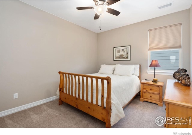 3304 Heron Lakes Pkwy, Berthoud, CO 80513 - bedroom with carpet floors and a ceiling fan