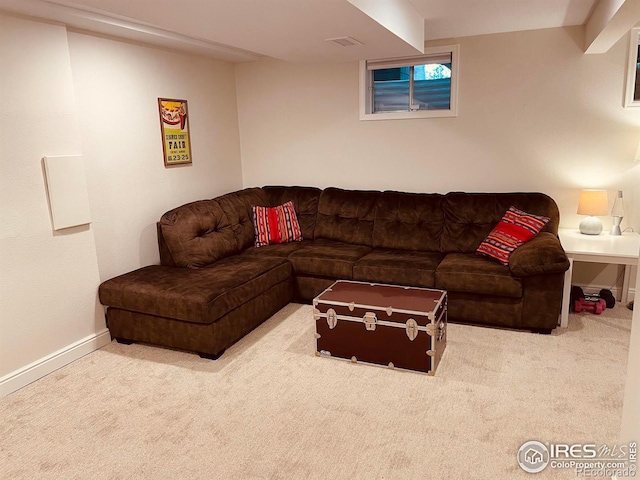 4303 30th St, Boulder, CO 80301 - living area featuring carpet and baseboards