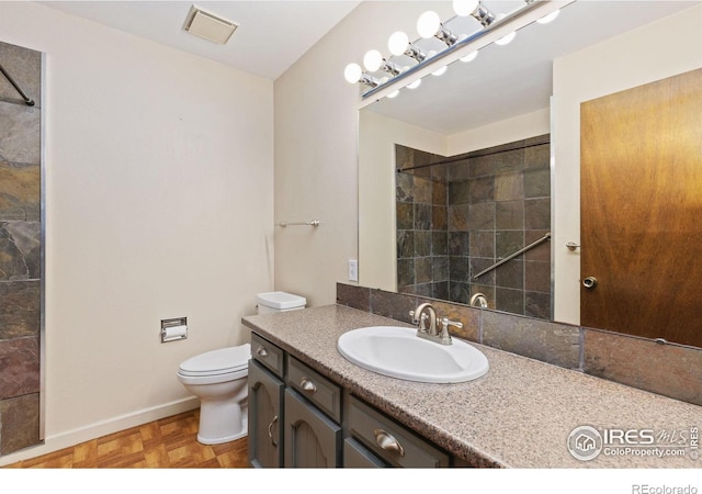 2516 Mountain View Ave, Longmont, CO 80503 - full bathroom featuring vanity and tiled shower