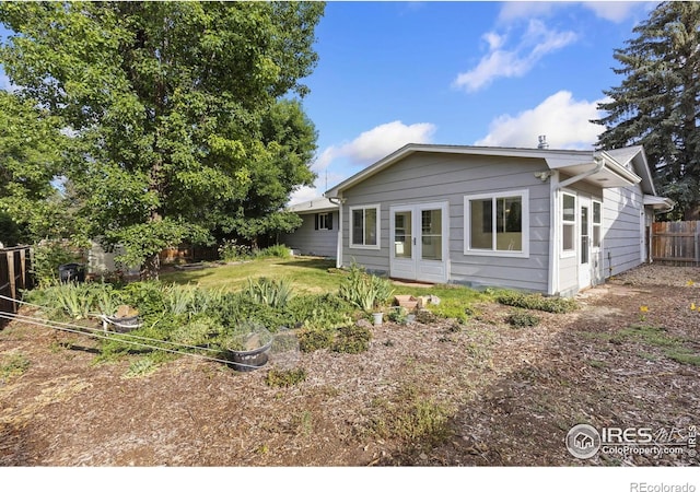 2516 Mountain View Ave, Longmont, CO 80503 - rear view of property featuring french doors