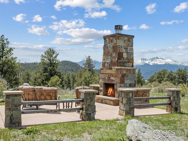 3411 Hillcrest Ln, Estes Park, CO 80517 - surrounding community with a mountain view