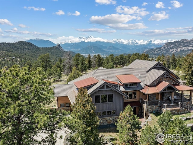 3411 Hillcrest Ln, Estes Park, CO 80517 - mountain view featuring a forest