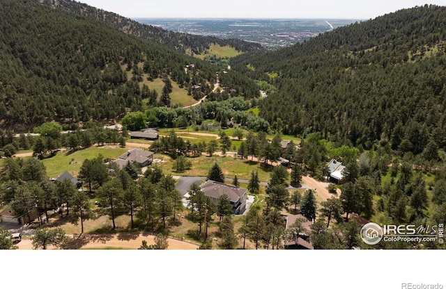 514 Granite Dr, Boulder, CO 80302 - bird's eye view of a forest and a mountain backdrop