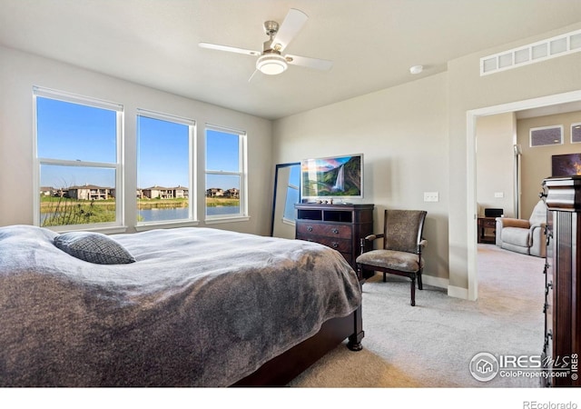 2772 Vallecito St, Timnath, CO 80547 - bedroom featuring light carpet and ceiling fan