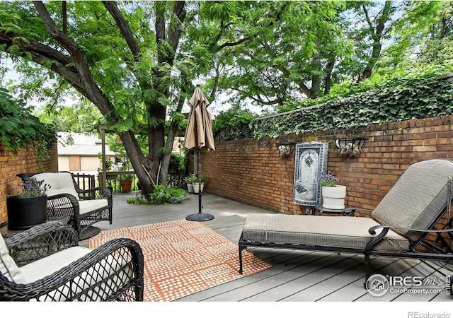 770 Quince Cir, Boulder, CO 80304 - view of patio / terrace featuring a deck and an outdoor living space