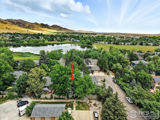 770 Quince Cir, Boulder, CO 80304 - drone / aerial view of a water and mountain view