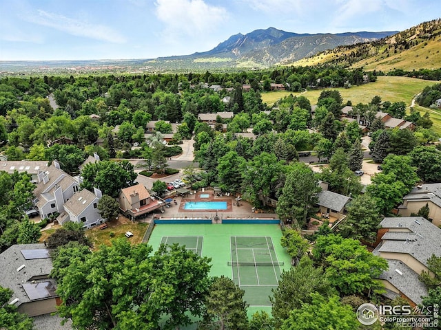 770 Quince Cir, Boulder, CO 80304 - aerial perspective of suburban area with a mountainous background