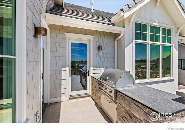 2568 Southwind Rd, Berthoud, CO 80513 - view of patio featuring exterior kitchen