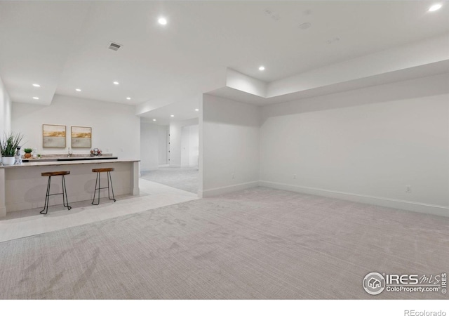 2568 Southwind Rd, Berthoud, CO 80513 - basement featuring light carpet and recessed lighting