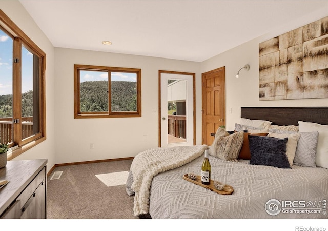 144 Coyote Ct, Boulder, CO 80302 - carpeted bedroom featuring multiple windows and recessed lighting