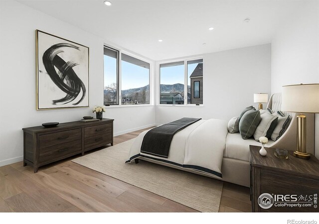 2145 Vine Ave, Boulder, CO 80304 - bedroom with light wood-style flooring and recessed lighting
