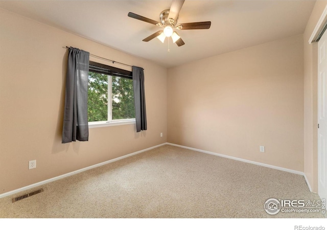 17132 E 104th Way, Commerce City, CO 80022 - empty room featuring carpet floors and a ceiling fan