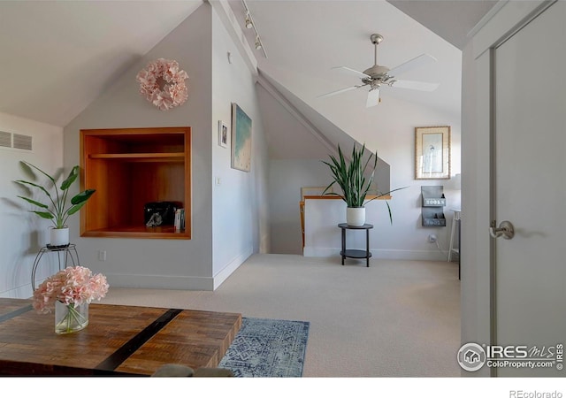 901 Terrace Cir S, Boulder, CO 80304 - interior space with lofted ceiling and carpet flooring