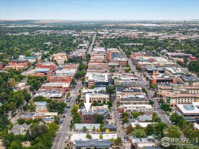 820 Pearl St, Boulder, CO 80302 - aerial overview of property's location