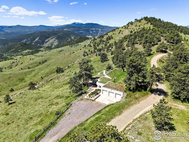 3884 Douglas Mountain Dr, Golden, CO 80403 - aerial view of a mountainous background