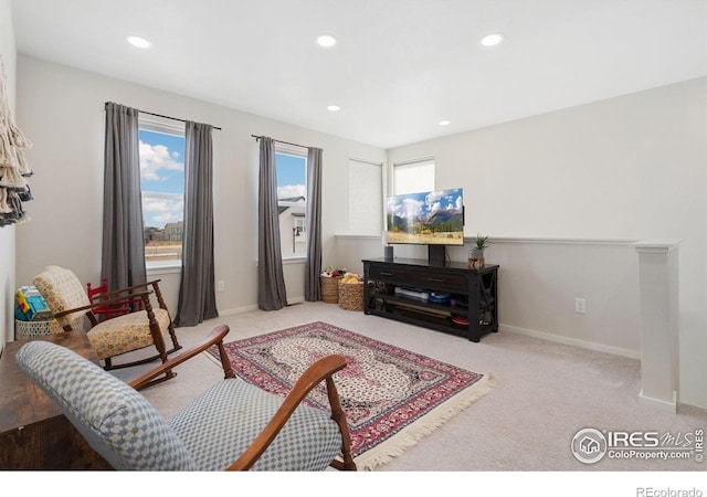 5199 Beckworth St, Timnath, CO 80547 - carpeted living room with recessed lighting