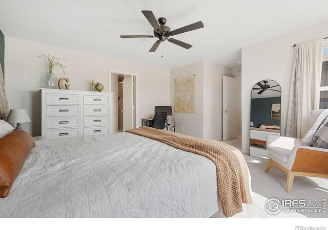 5199 Beckworth St, Timnath, CO 80547 - bedroom featuring carpet, a ceiling fan, and an office area