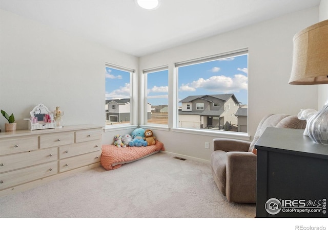 5199 Beckworth St, Timnath, CO 80547 - sitting room featuring carpet floors and a residential view