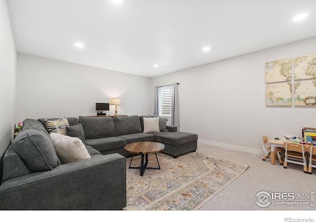 5199 Beckworth St, Timnath, CO 80547 - carpeted living room with recessed lighting and baseboards