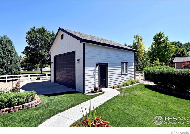 405 Ridgeview Ct, Johnstown, CO 80534 - view of detached garage