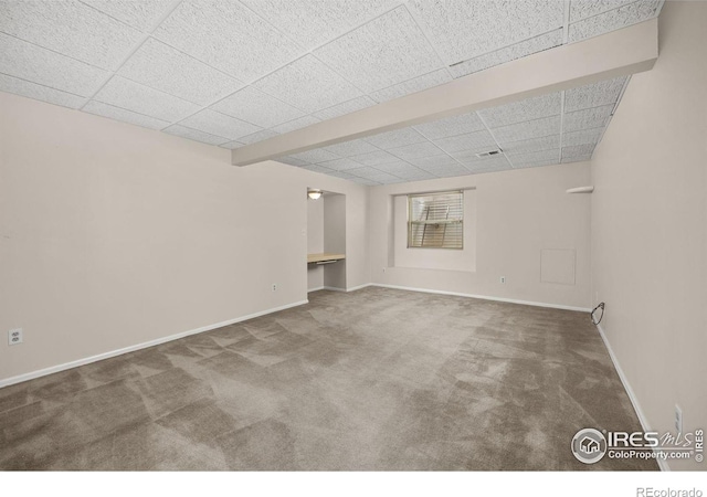 253 W Cedar Way, Louisville, CO 80027 - carpeted empty room with baseboards and a drop ceiling