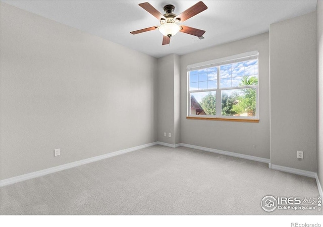 5220 Boardwalk Dr Unit 22, Fort Collins, CO 80525 - carpeted empty room featuring baseboards and ceiling fan