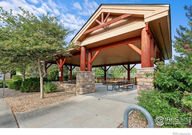 5220 Boardwalk Dr Unit 22, Fort Collins, CO 80525 - view of home's community with a gazebo