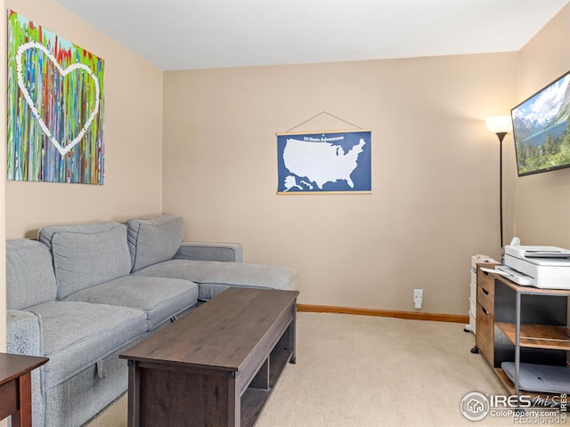 1695 Gray Hawk Ct, Estes Park, CO 80517 - living area with light carpet and baseboards