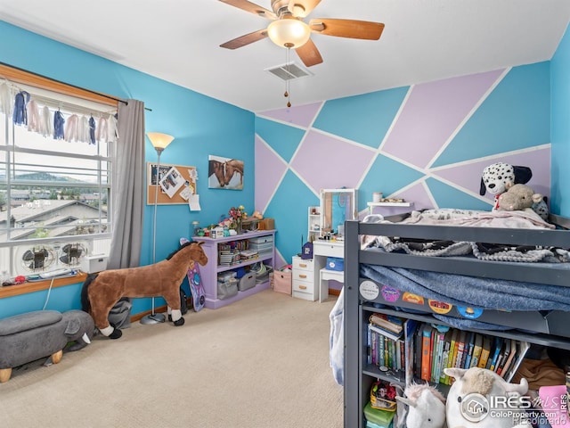 1695 Gray Hawk Ct, Estes Park, CO 80517 - carpeted bedroom featuring ceiling fan